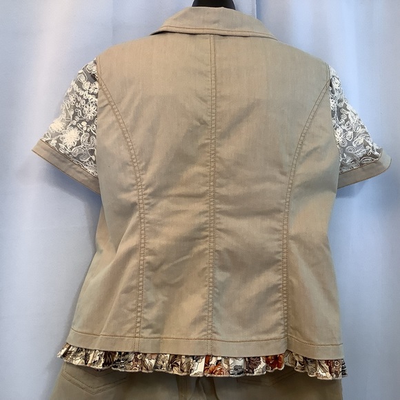 Joy London Women’s Jacket Shorts Size XL Bohemian Floral Summer - Picture 2 of 16